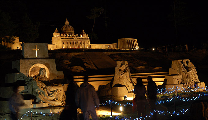 The first stage of sand Museum