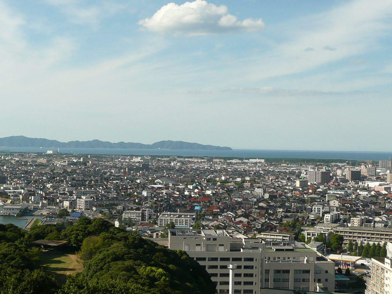 Yonago city from the Castle